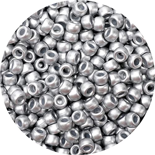 Iooleem Pony Beads(1000pcs Silver Color Pony Beads), Beads for Jewelry Making, Crafts, Beading Supplies, Arts & Crafts Materials for Jewelry Making. - color: Silver Color, size: Medium Pack