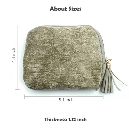 Travel Jewelry Case, Travel Jewelry Organizer, Travel Jewelry Bag with Zipper, Small Travel Jewelry Pouch for Necklaces Bracelets Bangles Rings Earrings Gemstones Storage (grey) - color: grey
