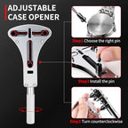 XOOL 151 PCS Professional Watch Repair Tool Kit, Includes Watch Battery Change Kit, Watch Case Opener, Link Remover, Spring Bar Tools, Screwdrivers, and Portable Carrying Case with Instruction Manual - color: 151pcs RED