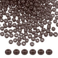 HARFINGTON 2000Pcs Small Glass Beads 6/0 4mm Loose Tiny Round Small Beads for Bracelet Earring Rings Jewelry Making, Brown - color: Brown