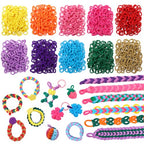 FUNiOi 1000 PCS Cat Weaving Loom Refill for Bracelet Making Kit, DIY Arts and Crafts Supplies, Baby Hair Ties for Girls Ages 6-12, Gift Idea for Kids and Beginners - size: Loom Loops Refill