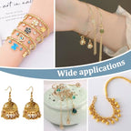 UNICRAFTALE 500Pcs 5 Sizes 18K Gold Plated Oval Stainless Steel Open Jump Rings for Jewelry Making DIY Craft Earring Bracelet Pendant Choker Making and Key Ring Chain - size: 2/3/4/5/6mm
