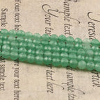 Song Xi 120pcs 3mm Natural Green Aventurine Gemstone Beads Faceted Round Loose Stone Beads for Jewelry Making (1 Strand) - color: Green Aventurine, size: 2.8-3.3mm