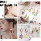 Ipotkitt 100 Pcs Random Glass Maple Leaf Charms Crystal Plant Charms Colorful Fall Tree Leaves for DIY Jewelry Bracelet Necklace Earrings Making - color: 100pcs-Maple Leaf Charms-Colorful