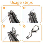2500 Pcs 2x2mm Crimp Tube Bead Crimp Beads for Jewelry Making 5 Colors Plated Brass Column Stoppers Crimping Beads Tube for DIY Bracelet Earrings Necklace Accessories