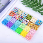 2480pcs Easter Polymer Clay Beads Bracelet Making kit, 24 Style Cute Fun Beads Charms for Jewelry Necklace Earring Making DIY Accessories for Women Girls - color: C3#Easter