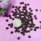TOAOB 100pcs 6mm Antique Bronze Filigree Hollow Ball Beads Round Metal Loose Spacer Beads for DIY Crafts Bracelets Necklaces Earrings Jewelry Making - color: Antique bronze, size: 6mm