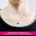 36 Pack Chain Necklace Bulk for Jewelry Making, Cridoz Necklace Jewelry Chains Silver Plated Necklace Chains for Necklace Jewelry Making, 1.2 mm (18 Inches) - size: 18 Inches