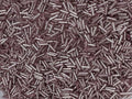Czech Bugle Beads 40 gr / 1.4 oz Glass Tube Size #3 7mm (Pink Silver Lined) - color: Pink Silver Lined