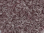 Czech Bugle Beads 40 gr / 1.4 oz Glass Tube Size #3 7mm (Pink Silver Lined) - color: Pink Silver Lined