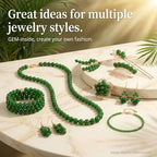 GEM-Inside Natural 14mm Green Taiwan Jade Gemstone Loose Beads Round Crystal Energy Stone Power for Jewelry Making 15" - color: Green Taiwan Jade, size: 14mm