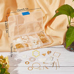 SUNNYCLUE 1 Box DIY 10 Pairs Circle Charms Round Linking Rings Earring Making Kit Triangle Charms for Jewelry Making Flat Shell Pendant Jump Rings Earring Hooks Glass Pearl Beads Adult Women - color: Diy 10 Pairs Circle Charms Earrings