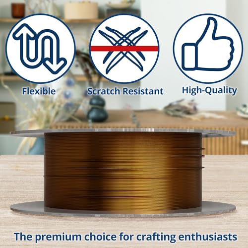BeadHobby Soft Flex 26 Gauge Craft Wire - 27 Meters - Jewelry Wire with Tarnish Resistant Silver Plating - style: Bronze