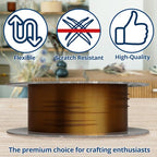 BeadHobby Soft Flex 26 Gauge Craft Wire - 27 Meters - Jewelry Wire with Tarnish Resistant Silver Plating - style: Bronze