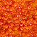 John Bead Czech Glass Seed Beads 6/0 Orange Mega Mix Beads for Jewelry Making Crafts, 23g Vial - color: Orange Mega Mix