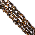 LAIDANLA Tiger Eye 400pcs Natural Chip Stone Beads 5-8mm Healing Crystal Irregular Gemstones Drilled DIY Loose Rocks Bead Crystal for Bracelet Earrings Necklace Jewelry Making Crafting - color: H-Tiger Eye