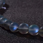 48PCS 8mm Natural Gray Mystic Aura Quartz Gemstone Frosted Matte Titanium Round Loose Spacer Beads 15 inch Full Strand Crystal Healing Power Quartz - color: Grey Mystic Aura, size: 8mm