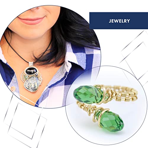 Beadalon German Style Wrapping Wire, Square, Tarnish Resistant Brass, 20 Gauge, 2 m / 6.5 ft - color: Gold, size: 20 gauge/.032 In-2 m/6.5 ft