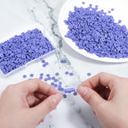 Polymer Clay Beads, 6mm Heishi Bead for Jewelry Bracelets Necklace Making 1000PCS - color: Light purple
