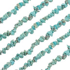 MECCANIXITY 310 Pcs Natural Drilled Turquoise Gemstone Chips Bulk 3mm to 5mm Dia. Irregular Tumbled Crystal Chip Beads for Jewelry Making Craft Supplies (Green Blue) - color: Turquoise, size: 3-5mm