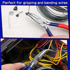 Mini Bent Chain Nose Pliers With Serrated Jaw - Precision Tool For Gripping, Bending Wires - style: Bent Nose Pliers