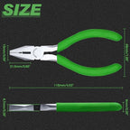 SPEEDWOX Mini Lineman's Pliers with Wire Cutter 4-1/2 Inches Multi Use Combination Plier Thin Small Side Cutters Serrated Jaw Micro Linesman Plier Precision Fine Jewelry Making Beading Hobby Craft - style: Lineman's Clamp