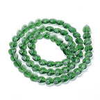 Cheriswelry 100pcs Green Glass Heart Shaped Beads, 14mm Crystal Faceted, Transparent Loose Spacer Beads for DIY Earring, Bracelet, Necklace Crafting - color: Green