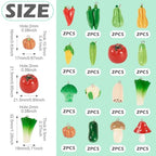 Craftdady Fruit Dangle Charms Pendants Cute Resin Food Pendants Apple Orange Pineapple Strawberry Pendants Lovely Vegetable Mushroom Charms for DIY Craft Earring Bracelet Necklace Jewelry Making - color: Mixed Color Vegetable