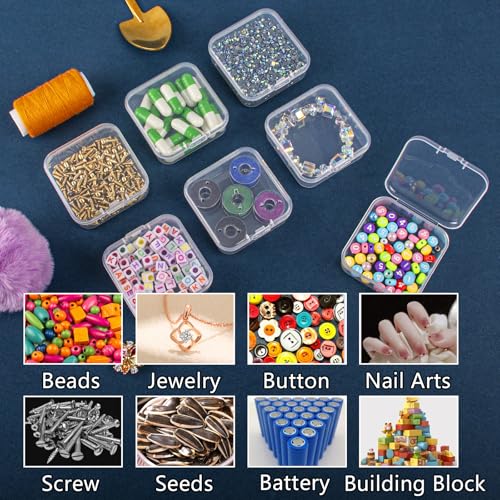 VTG Bead Organizer Box, 84 Pcs Small Organizers, 3-Tier Bead Storage Containers Portable Organizer and Storage Box Stackable Plastic Cases for Bracelet Making DIY Jewelry Nail Charms - style: 3 Tier