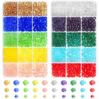 cridoz 2000 Pcs Briolette Crystal Glass Beads for Jewelry Making, Rondelle Crystal Beads for Crafts and Suncatchers, 10 Coloers, 3 Sizes(4mm, 6mm, 8 mm)