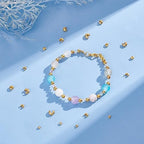 UNICRAFTALE 120pcs 4 Sizes Stainless Steel Crimp Beads 3/4/5/6mm - Golden Half Round Open Knot Covers for DIY Bracelet Necklace Jewelry Making - size: 4 Sizes