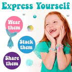 Creativity for Kids Mermaid Bead Jewelry Jar: Create 40+ Friendship Bracelets for Girls, DIY Girls Beads Jewelry Making Kit, Spring Crafts & Mermaid Gifts (Ages 6+)