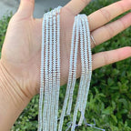 380pcs Adabele Grade A Natural Hematite Silver Plated Healing Gemstone 4mm x 2mm Small Round Rondelle Loose Beads Gem Stone Spacer for DIY Craft Jewelry Making GFC7-2 - color: Silver Plated Hematite, size: 4x2mm (380pcs/2 Strands)
