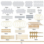 SUNNYCLUE 1 Box DIY 10 Pairs Acrylic Flower Dangle Earring Jewelry Making Kits Include White Acrylic Petal Beads Caps Pendants Pearl Beads Earring Hooks Jewelry Findings Supplies - color: Diy 10 Pairs White Flowers Round Beads Earrings