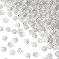 ANCIRS 600pcs 9mm Spacer Beads Caps for Jewelry Making, Metal Hollow Flower Bead Caps for Bracelet Necklace- Silver - color: Silver-600pcs-9mm