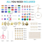 AIPRIDY Girls Toys Bracelet Making Kit, Clay Beads Jewelry Activity Kit, DIY Crafts Birthday Christmas Gifts for Girls Ages 5 6 7 8 9 10 11 12 Years Old (24 Colors 6500 Pcs) - color: 24 Colors 6500 Pcs