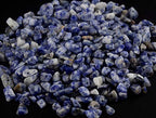 Natural Chip Stone Beads Blue Sodalite 5-8mm About 400 Pieces Irregular Gemstones Healing Crystal Loose Rocks Bead Hole Drilled DIY for Bracelet Jewelry Making Crafting (5-8mm, Blue White Sodalite) - color: Blue White Sodalite
