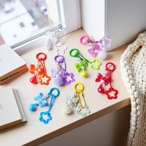 Carabiner Clip 48Pcs Gold Metal Key Ring Clip Circle Keychain Rings Bulk Spring O Ring Round Cute Carabiner Spring Snap Hook Key Chain Clips for DIY Keychain Bag Charm Handbag Purse Dog - color: Gold