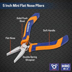 5 Inch Mini Flat Nose Pliers, Smooth Jaw Pliers, for Jewelry/Craft Making, Repairing - style: 5 Inch Flat Nose Pliers