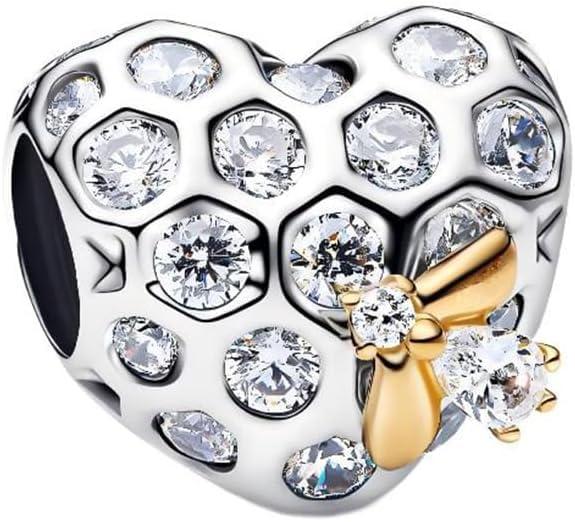 Mother Heart Charms for Bracelets Love Mom Flowers Charm Jewellery for Women - style: Heart