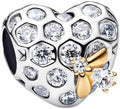 Mother Heart Charms for Bracelets Love Mom Flowers Charm Jewellery for Women - style: Heart
