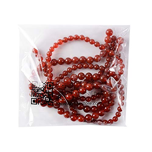 RayLineDo® 45Pcs 8mm Natural Red Agate Stone Round Beads Loose Beads Wholesale for Jewelry Making - color: Red Agate, size: 8mm