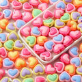 150pcs Acrylic Beads Colorful Heart Beads Rainbow Heart Beads for Jewelry Making Handmade DIY Bracelet, Charms Keychain Craft Supplies (Rainbow Heart) - color: rainbow heart