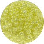 400pcs 8mm Acrylic Crackle Beads - Round Crystal Acrylic Craft Beads with Hole for Jewelry Making - Bracelets, Necklaces - Yellow - color: 20-yellow, size: 8MM