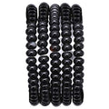BEADIA Natural Black Agate Stone Rondelle 4x6mm Loose Semi Gemstone Beads for Jewelry Making 38cm - color: Black Agate Rondelle, size: 4x6mm