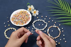 XIANNVXI 500Pcs Crown Spacer Beads for Jewelry Making - Smooth Loose Beads for DIY Bracelets & Necklaces (Gold, Silver, Rose Gold) - color: Crown 3 colors
