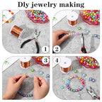 4 Rolls 20 Gauge Wire for Jewelry Making with Pliers 4 Colors 20 Gauge Jewelry Wire Craft Wires Tarnish Resistant Beading Wires for DIY Craft Making Supplies
