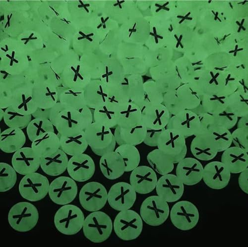 200PCS Letter Beads Glow in The Dark 4x7mm Acrylic Alphabet Letter X Beads for Jewelry Making Bracelet - color: X-200PCS