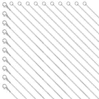 Hecila 20 Pack Necklace Chains Bulks Stainless Steel Necklace Chain with Lobster Clasps for Jewelry Making Silver Chain Necklaces 1.5mm Thin Cable Chains for Necklaces Pendants Making Supplies