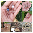 Cheriswelry 26.25 Feet Copper Wires 20 Gauge 0.8mm Tarnish Resistant Pink Copper Jewelry Wire Round Bendable Metal Beading Wire for Jewelry Making Weaving Gardening - size: 20 Gauge(0.8mm)